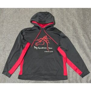 Sport-Tek Mens XL Hoodie TMC Equestrian Team IEA Black Red